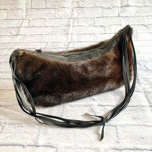 VINTAGE Bob Greene For Irene of New York REAL MINK HANDBAG